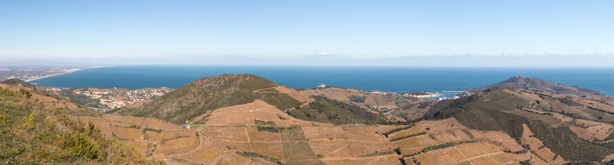 Panorama d'Argelès à Port Vendres