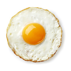 fried egg isolated  - 244697988