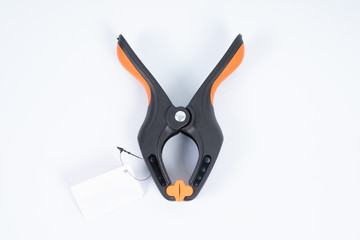 Clamp with white background