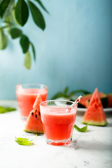 Refreshing watermelon drink