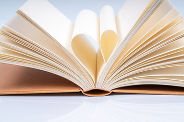 Book and love shape with educational concept
