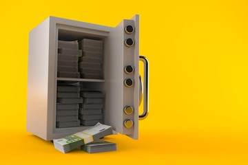 Obraz premium Safe with euro currency