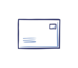 Envelope with Paper Mail Message Isolated Icon Vector