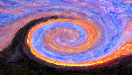 SPYRAL SUNRISE abstract colorful background