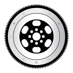 Automotive flywheel. Vector illustration