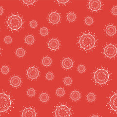Mandala seamless pattern on a colored background