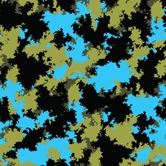 Camo. Colorful camouflage vector pattern. Seamless grunge camouflage pattern.