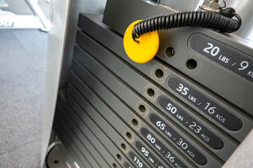 gym tools with close up view