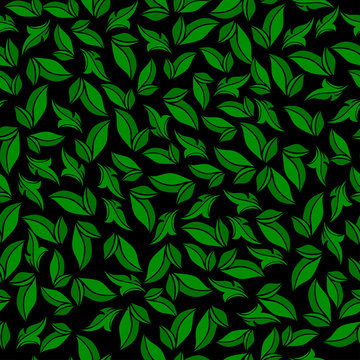 vector illustration pattern of leaves © анастасия трофимова