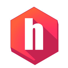 ikona z długim cieniem na tle sześcioboku © vempireart