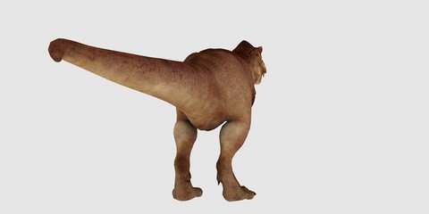 Extremely detailed and realistic high resolution 3d illustration of a T-Rex Dinosaur isolated on white Background © Sasa Kadrijevic