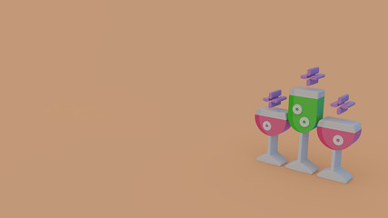 3d icon of drink