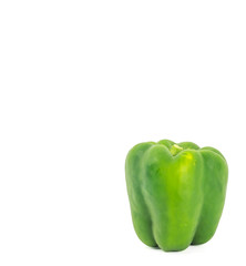 Fresh capsicum isolated on white background