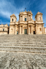Obraz premium Noto town Sicily Italy - Cathedral of San Nicolo