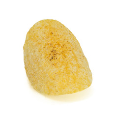 Potato chip with isolated white background