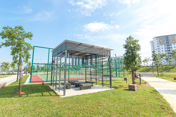 Garden gazebo with modern concept