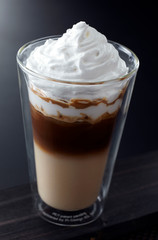 Delicious drink, capping coffee

