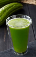 Delicious drink, balsam pear juice
