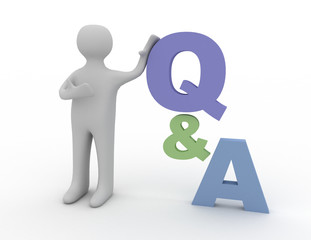 question and answers concept