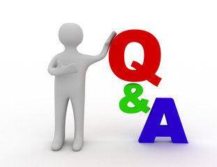 question and answers concept