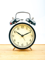 Clock with white background.