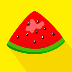  vector illustration of a piece of watermelon