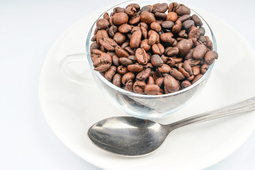 Coffee with close up view.