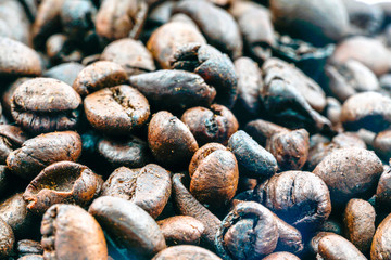 Coffee with close up view.