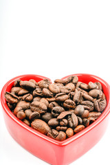 Coffee with close up view.