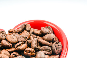 Coffee with close up view.