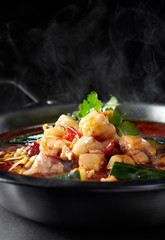 Delicious Chinese cuisine, spicy frog meat