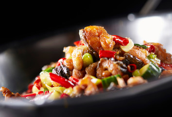 Delicious Chinese cuisine, spicy frog meat