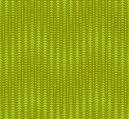 Bright abstract seamless pattern on green background. Has the shape of a wave. Consists of geometric figures. Useful as design element for texture and artistic compositions.