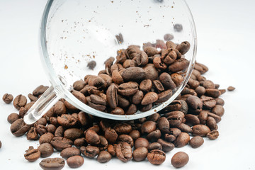 Coffee with close up view.