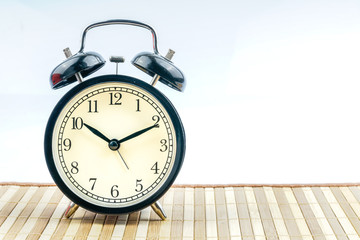 Clock with white background.