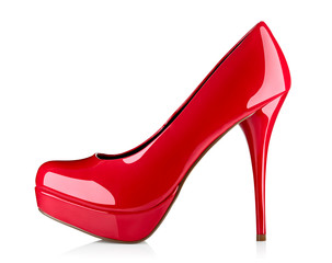 red high heel footwear fashion female style