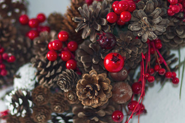 Christmas ornaments made with natural materials