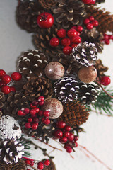 Christmas ornaments made with natural materials
