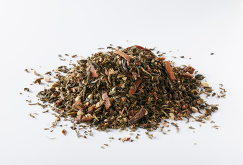 Tea isolated on a white background, European tea