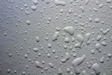 Water drops an white background.