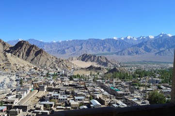 Areial view of Leh City