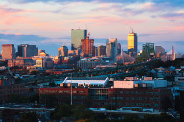 Plakat Boston city skyline