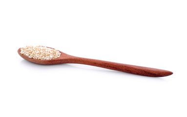 Sesame Seeds on white background