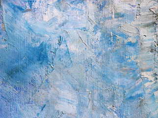 Fototapeta premium Painting knife technique with oil on canvas. Abstract art background. 