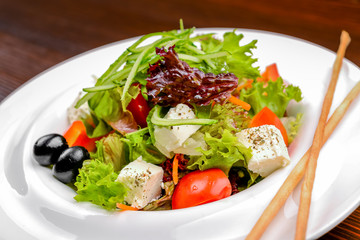 Greek salad with feta