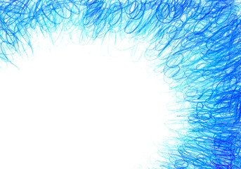 Fototapeta na wymiar Grunge texture, charcoal background, blue pencil frame.