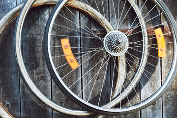 bicycle old wheels