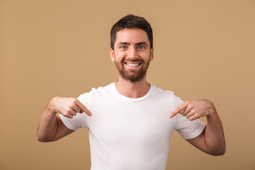 Portrait of a happy young man casually dressed