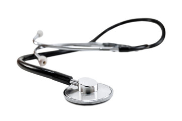 medical stethoscope on white
