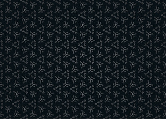 Dark abstract floral seamless ornament for designing your products
